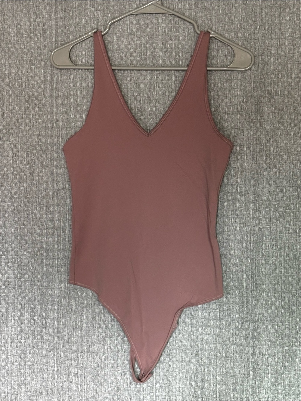 Abercrombie & Fitch SoftAF V-Neck Bodysuit Mauve Size M
